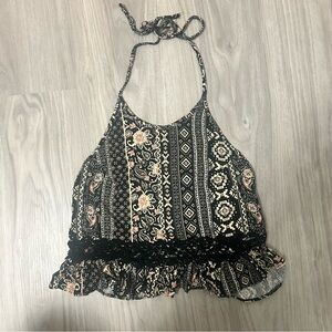 Cotton Candy Halter Crop Top